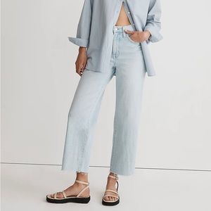The Perfect Vintage Wide-Leg Crop Jean in Ward Wash